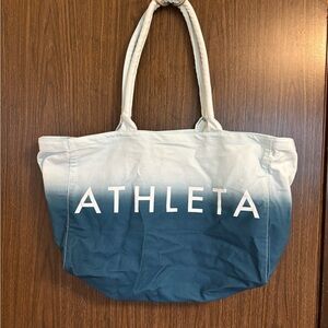 Athleta Blue and White Ombre Tote